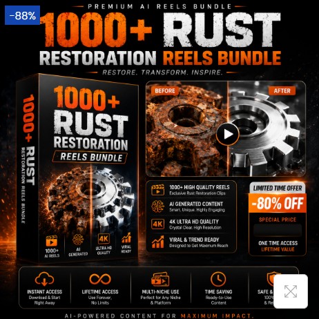1000+ Rust Restoration Reels Bundle